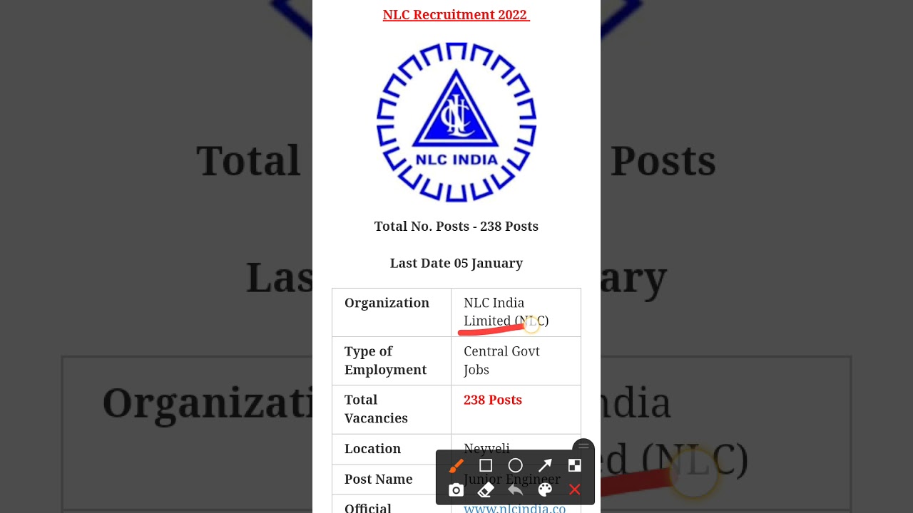 238 Posts - NLC India Limited - NLC Recruitment 2022 - Last Date 05 January