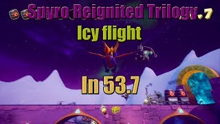(FORMER WORLD RECORD) Spyro Reignited - Icy Flight in 53.7