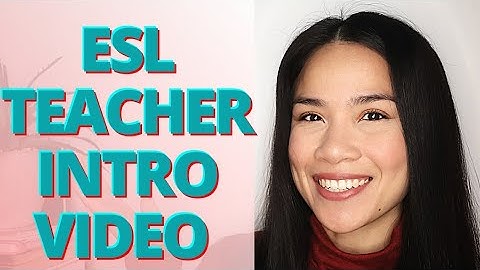 Sample ESL Teacher Intro Video | 1-min video for #ESL teachers | Cris Goosen