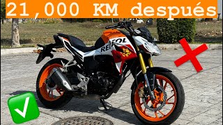 Honda CB190R Repsol 2024, 21,000 KM después | Experiencia de uso