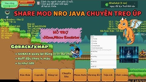 Ngọc Rồng Online - Siêu MOD NRO JAVA 214 chuyên treo úp full tính năng như video .