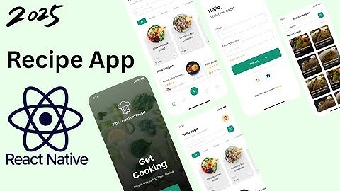 React Native Recipe App UI | Beautiful Food App Design for Beginners (2025)