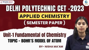 APPLIED CHEMISTRY | UNIT1:FUNDAMENTALS|BOHR
