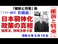 『維新と興亜』塾「ミスター通産省・佐橋滋②」（講師：坪内隆彦、令和4年3月10日）日本弱体化政策の真相─独禁法、財政法第４条