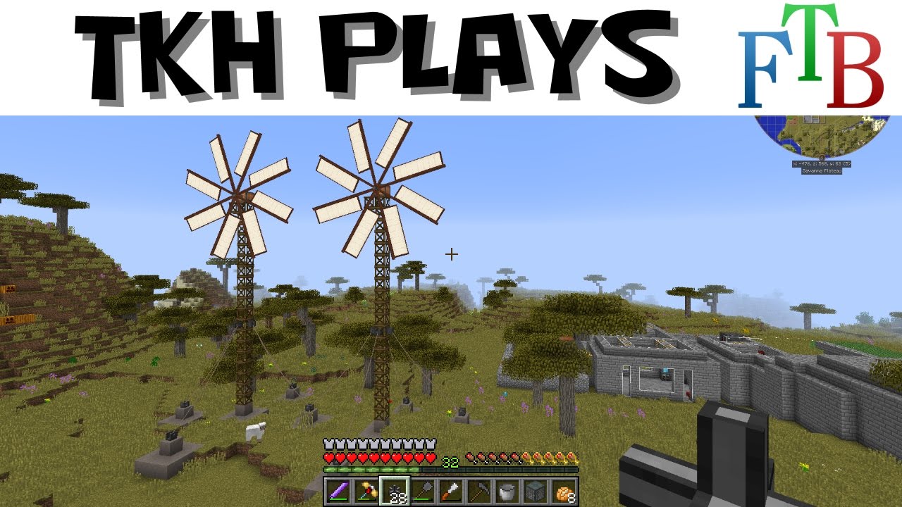 FTB Infinity Lite #10 - Wind Farming (Modded Minecraft 1.10)