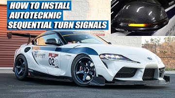 How to INSTALL AutoTecknic Smoked SEQUENTIAL Turn Signals | GR SUPRA