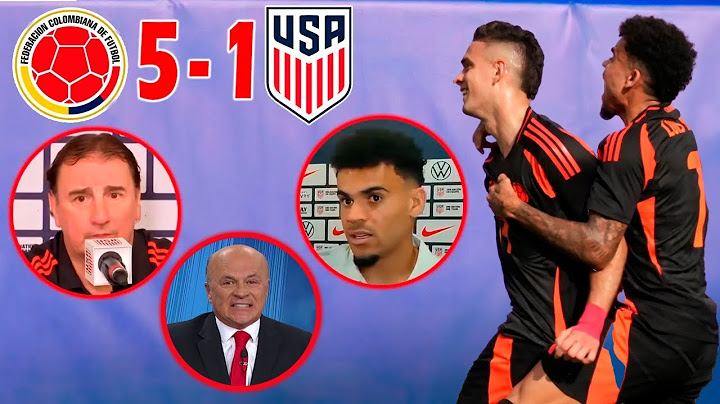 ASI REACCIONA LA PRENSA LUIS DIAZ NESTOR LORENZO a TRIUNFO de COLOMBIA vs USA 5-1