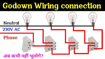BARC Skill test | godown wiring |Godown Wiring connection | two way switch connection | trade test