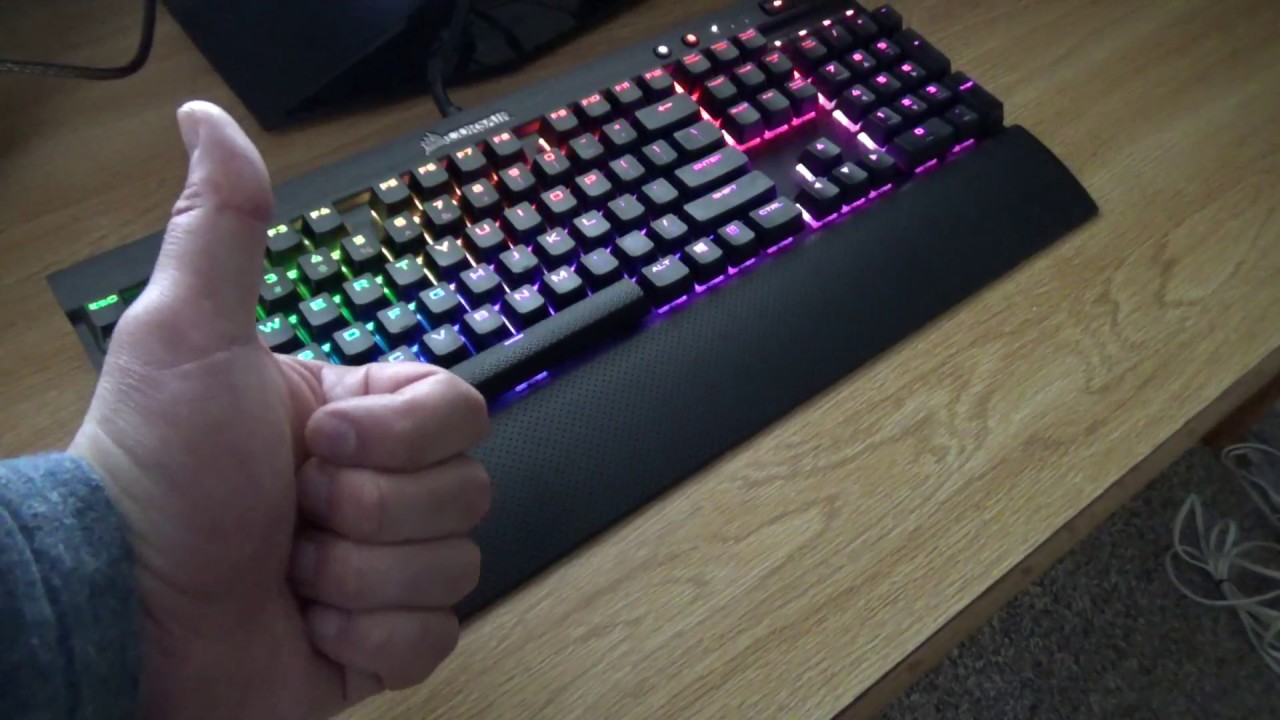 Corsair Gaming K70 LUX MX Cherry Mechanical Keyboard Review - YouTube