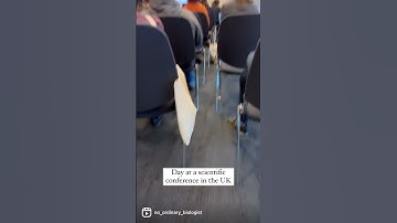 Day at a scientific conference in the UK #phdlife #research #womeninstem #gradschool #STEM #ecology