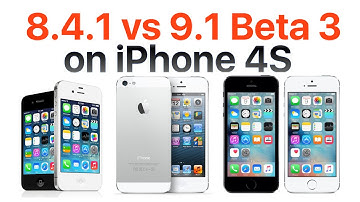 iPhone 4S iOS 9.1 Beta 3 vs iOS 8.4.1