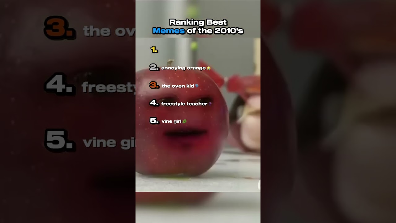 Ranking the BEST Memes of the 2010s! 😂📱 #Shorts #Memes