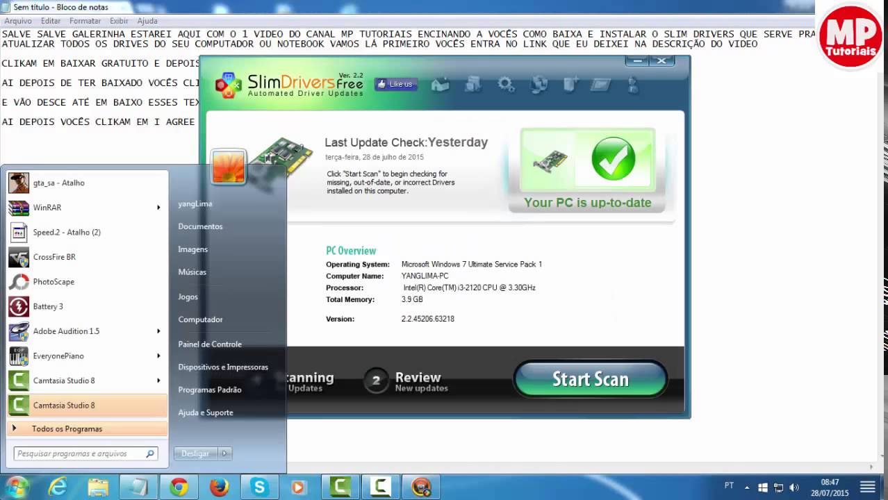 Como Baixar e instalar o slim drivers 2015 - YouTube