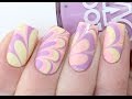 STAMPED WATER MARBLE NAIL ART TUTORIAL