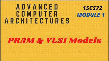 PRAM & VLSI Models | ACA |  17CS72 | Module 1 | Part 7