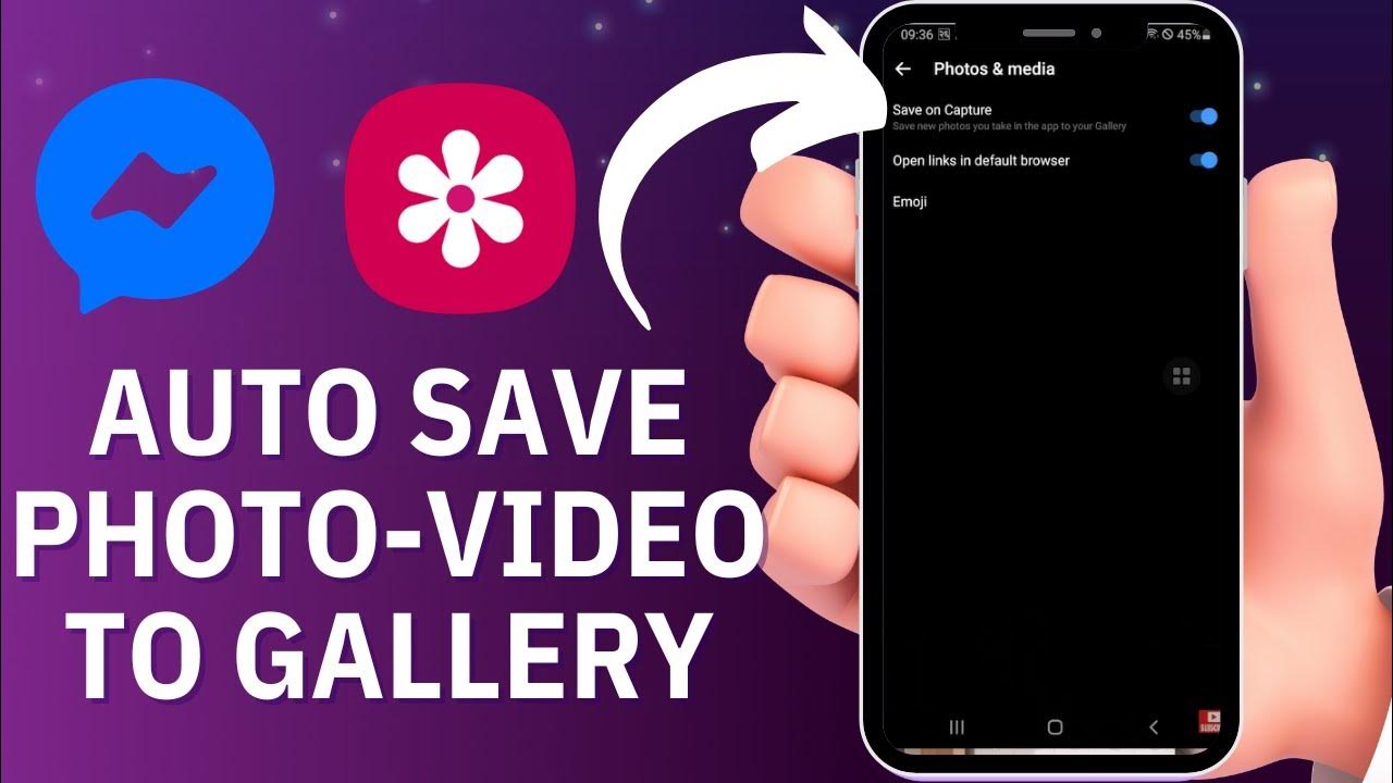 Autosave photos and videos on messenger to gallery YouTube