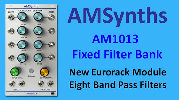 AM1013 Octave Fixed Filter Bank - Band Pass Perfection