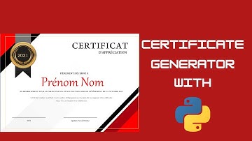 Certicate Generator with Python