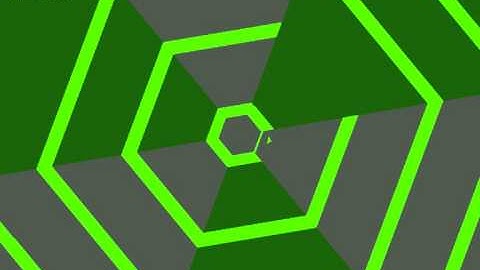 Open Hexagon - FLATTERING SHAPE 122 sec (difficulty 1)