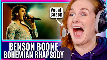 Does Benson Boone pull off Bohemian Rhapsody?! Vocal Coach Analysis | Queen Cover Brian May Reaction