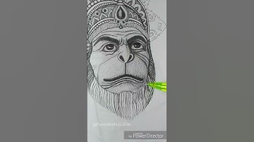 Hanuman ji drawing 🔥| hanuman chalisa #bajrangbali #jaishreeram #shorts #status #hanuman #ram #art