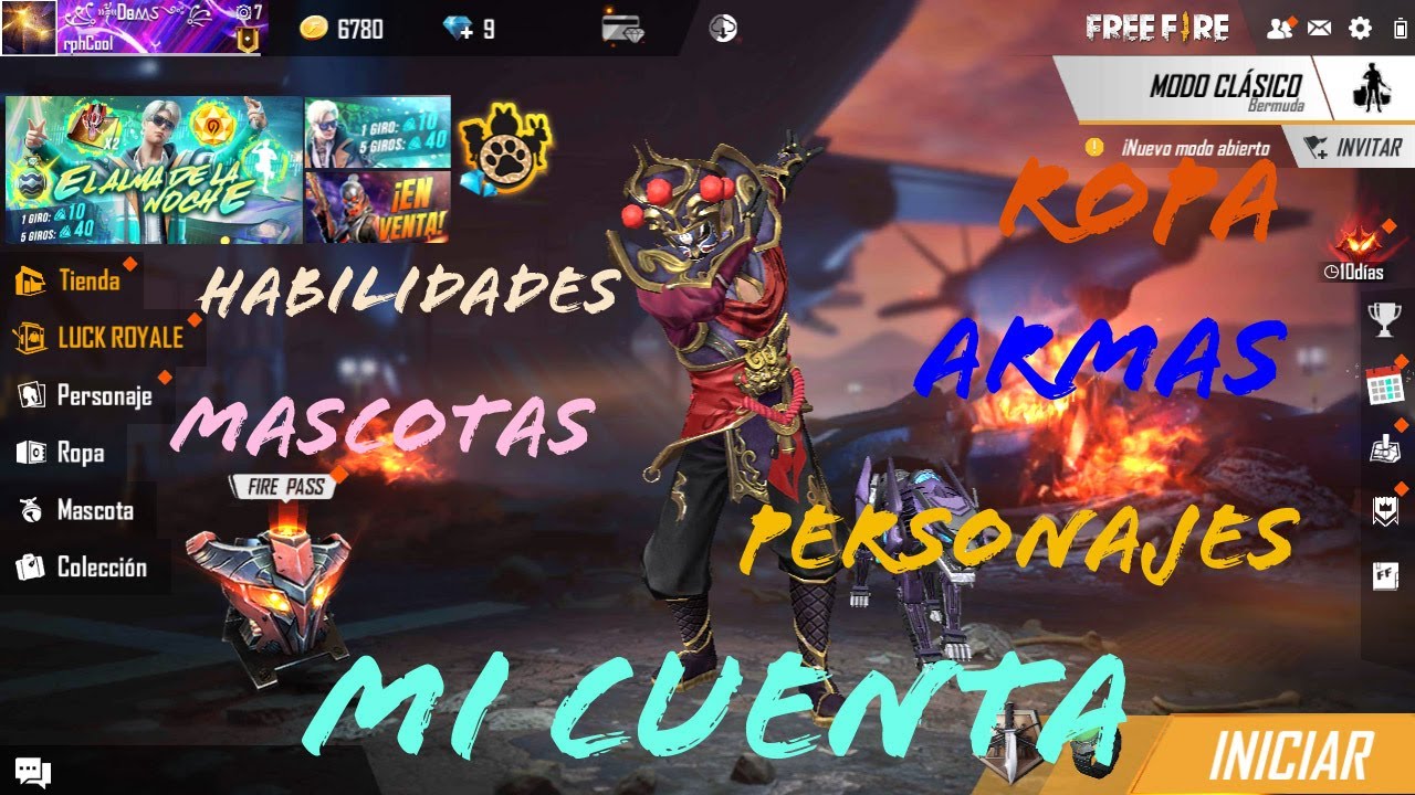 Mi Cuenta de Free Fire (EPICO) !Mas de 20 SKINS! - DaniGamer - YouTube