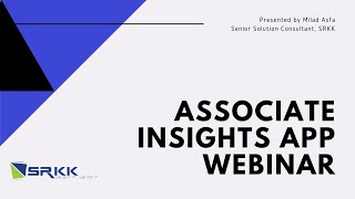 Associate Insights App Webinar screenshot 5