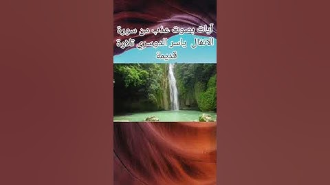 آيات بصوت عذب ياسر الدوسري سورة الانفال