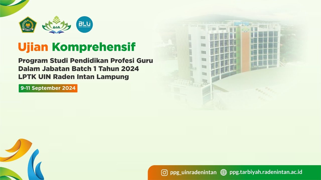 UKOM- UJI KOMPREHENSIF PPG UIN RADEN INTAN LAMPUNG TAHUN 2024 - YouTube