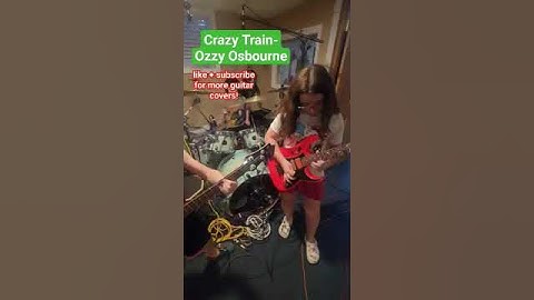 Thumbnail of OZZY OSBOURNE- Crazy Train 🎸🎶 #girlguitarist #guitarcover #music #guitarist #ozzyosbourne