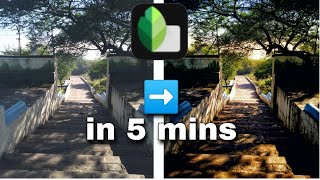 learn to edit in 5mins by  using  snapseed app | nature editing screenshot 4