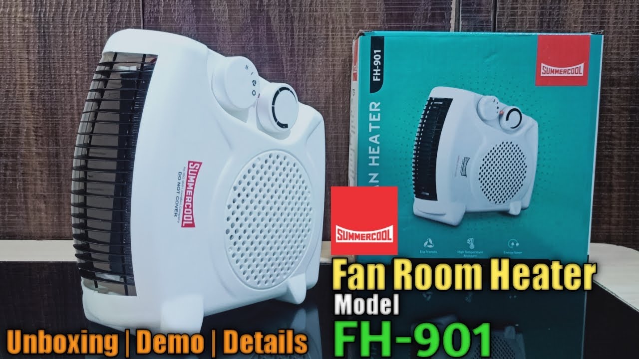 SummerCool Fan Heater FH901 Unboxing u0026 Demo @Mehrotra Electronics - YouTube