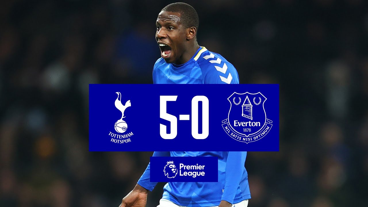 TOTTENHAM HOTSPUR 5-0 EVERTON PREMIER LEAGUE HIGHLIGHTS