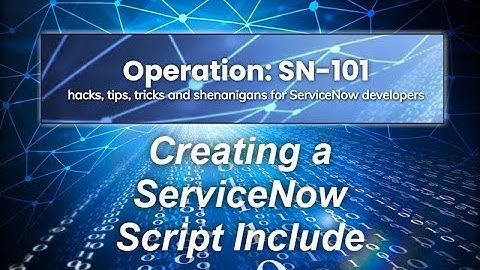 Creating a ServiceNow script include in Studio IDE