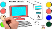 How To Draw The Computer And Label The Parts - YouTube