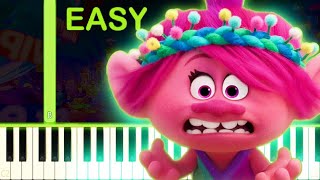 Video thumbnail of "Mount Rageous | TROLLS Band Together - EASY Piano Tutorial"