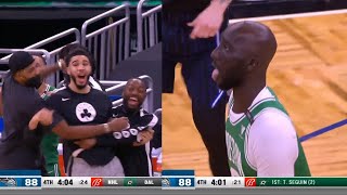 Tacko Fall Shocks Jayson Tatum With A Hakeem Olajuwon Move Celtics Vs Magic