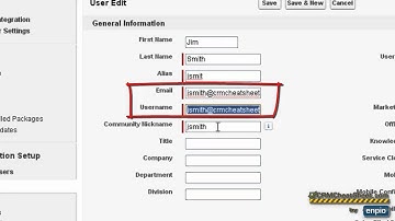 Add New User to Salesforce