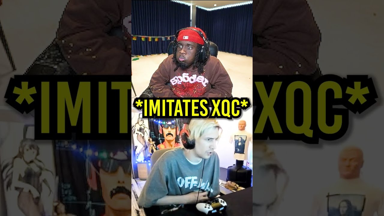 Kai Cenat Reacts To XQC Getting Imitated In A COD Game 