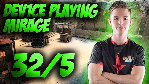 CS GO   dev1ce   32 kills on mirage @ FACEIT