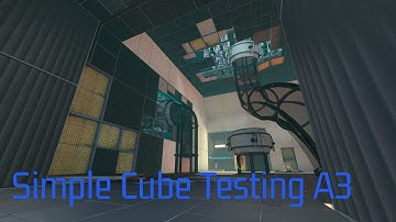 [Portal 2] - ¨Simple Cube Test A3¨ - By: HoneyMoon - Made in Hammer