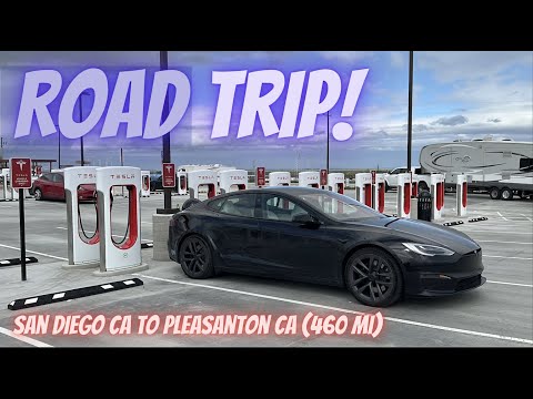 Tesla Road Trip - San Diego CA to Pleasanton CA