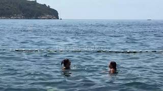 Tourists hide from the sun in Dubrovnik as heat wave reaches its peak