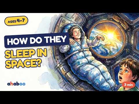 How do astronauts sleep in space? | Sketchbook Explainer for Kids 4–7
