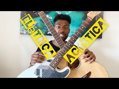 Vídeo: Diferença Entre Guitarra Elétrica E Acústica