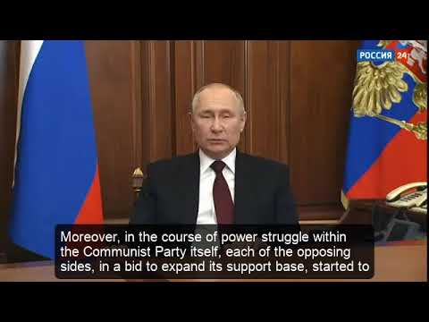 Vladimir Putin's Speech on Ukraine, and Recognition of Donbass – Feb 21 2022 – English Subtitles