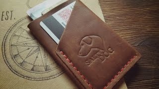 Картхолдер "TWIST" Making leather cardholder