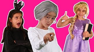 PRINCESSES GO BACK TO SCHOOL Boring Lesson Turned Fun Teacher Transformed Princess Pranks Magic