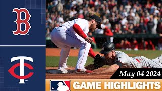 Boston Red Sox Vs. Minnesota Twins GAME HIGHLIGHTS 05/04/2024 | 2024 MLB Season