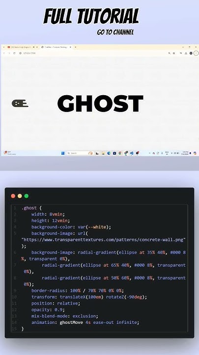#shorts #ghost #css3 #coding #horrorshorts | Coding With Ujjwal | 😨 ...